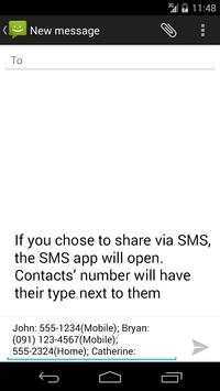 Contact Sharer скриншот 4