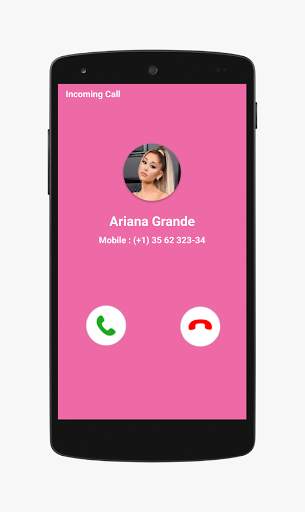 Ariana Grande Fake Call Video - Chat Simulation 📞 screenshot 4