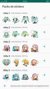 Stickers : Miku Stickers for WhatsApp screenshot 3
