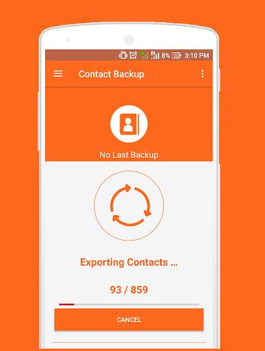 Easy Contact Backup screenshot 1
