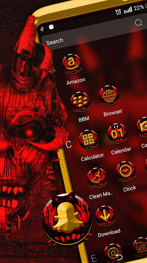 Red Evil Launcher Theme screenshot 3