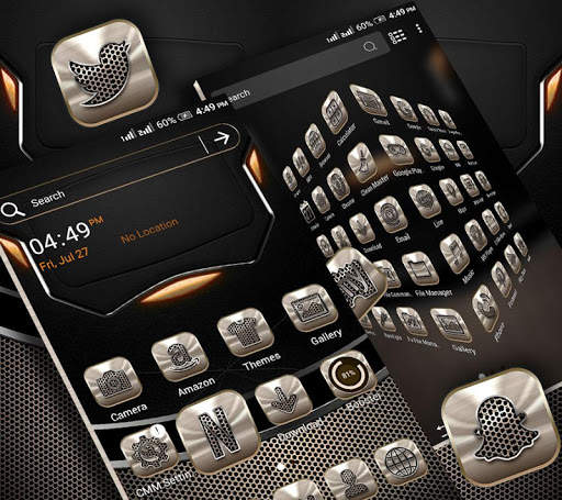 Metalic Launcher Theme screenshot 4