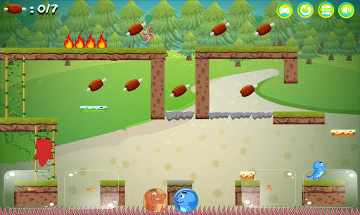 Two player game - Dinosaur Brothers Adventures screenshot 2