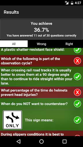 Motorcycle DMV Practice Test Free screenshot 1