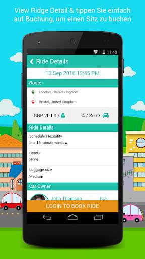 Ride- Sharing- Anwendung screenshot 4