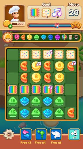 Cake Crush: Merge 2048 Puzzle Match Sugar Friends screenshot 3