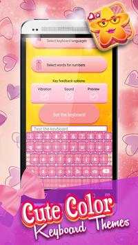 Cute Color Keyboard Themes screenshot 2