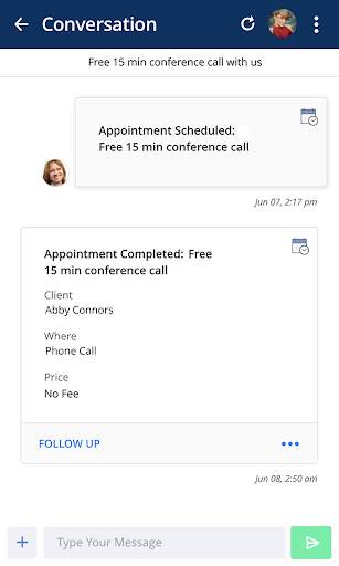 vcita CRM for Mobile screenshot 2