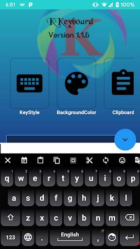 KKeyboard GreyMix Theme скриншот 2