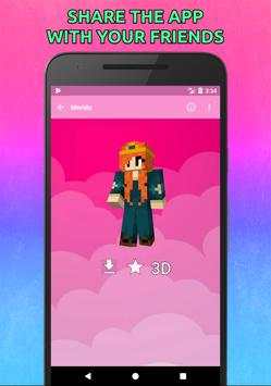 Girls Skins for Minecraft PE in 3D screenshot 3