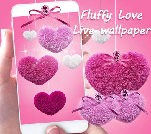 Pink Fluffy Love Heart Live Wallpaper 2020 screenshot 2