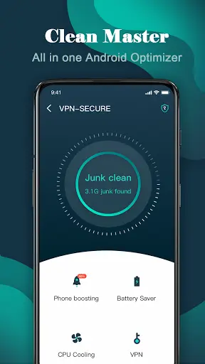 Clean Master-Cache clean, Fast VPN, Phone booster. screenshot 1