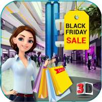 Black Friday sale shopping mall cashier ATM machin logo