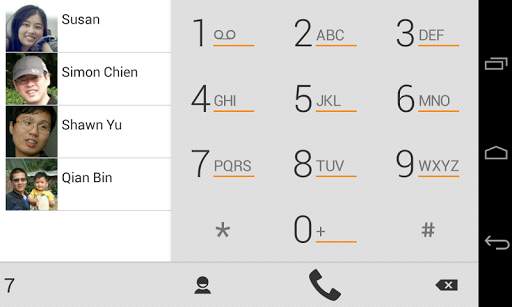 exDialer Orange ICS Theme screenshot 4