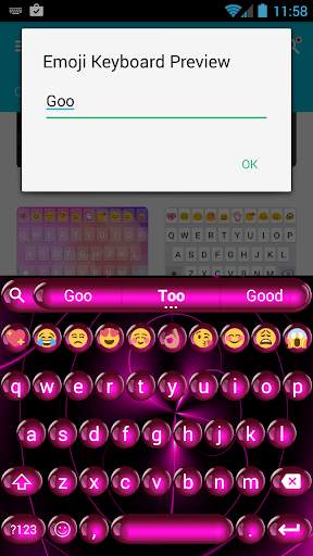 Spheres Pink Emoji Keyboard screenshot 2