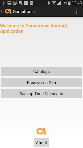 Gamatronic Android App скриншот 2
