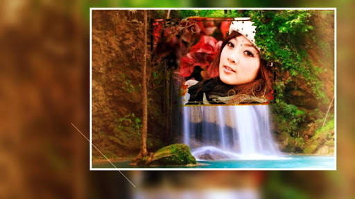 Beautiful Waterfall Photo Frames Greeting Cards screenshot 4