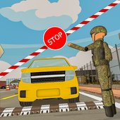 confine pattuglia sicurezza stickman polizia sim icon
