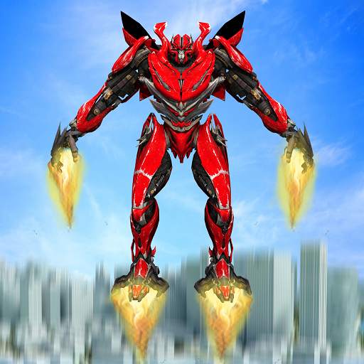 Flying Robot Car Simulator: Real Rope hero game 1.0