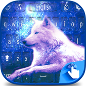 Sad wolf keyboard theme icon