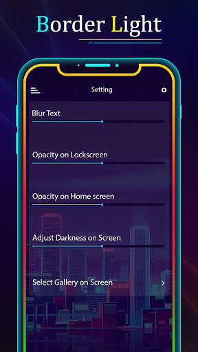 Colorful Border Light - Edge Live Wallpaper LED screenshot 7