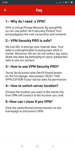 VPN Securty PRO screenshot 5