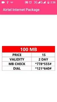 Airtel Internet Package screenshot 6