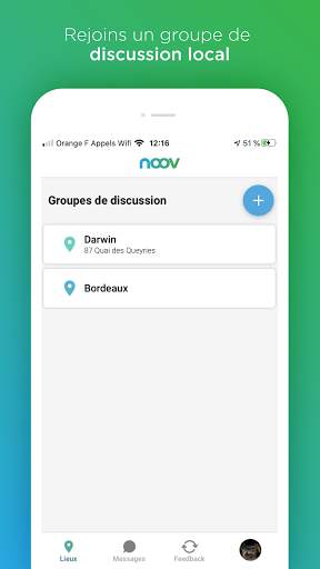 Noov - Réseau social localisé screenshot 1