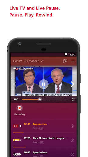 Sunrise Smart TV screenshot 1