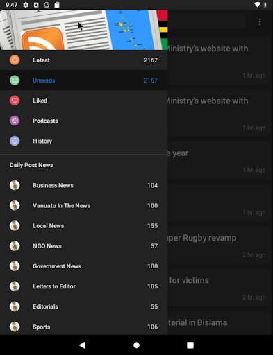 Vanuatu News Feeds screenshot 1