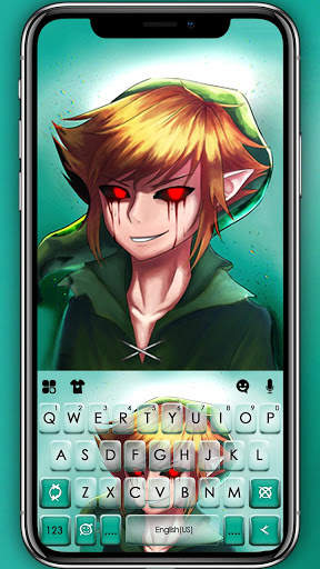 Creepy Ben Drowned Keyboard Theme screenshot 1