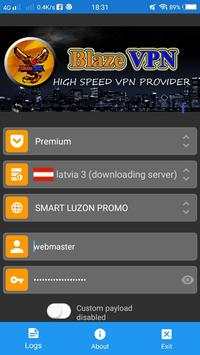 blaze vpn screenshot 1