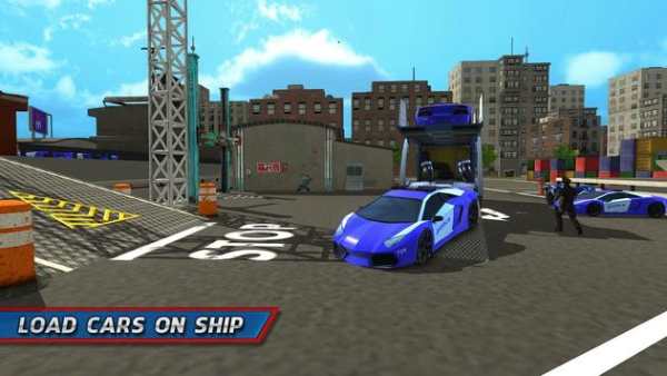 Police Car Transporter Ship screenshot 2
