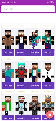 Herobrine Skins for Minecraft screenshot 4