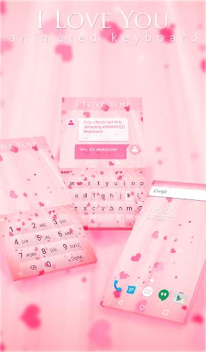 I Love You Animated Keyboard   Live Wallpaper скриншот 1