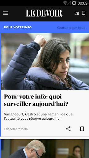 Le Devoir mobile screenshot 1