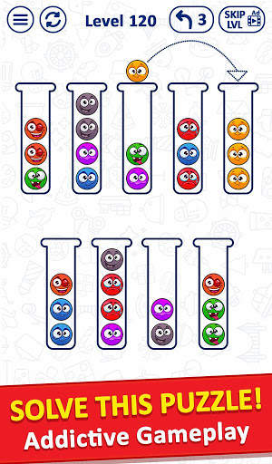 Ball Sort Puzzle - Bubble Sort Color Puzzle Game screenshot 3