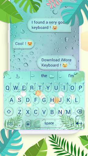 Glass Water Drop Keyboard Theme screenshot 3