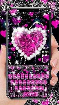 Pink Diamond Heart keyboard screenshot 1