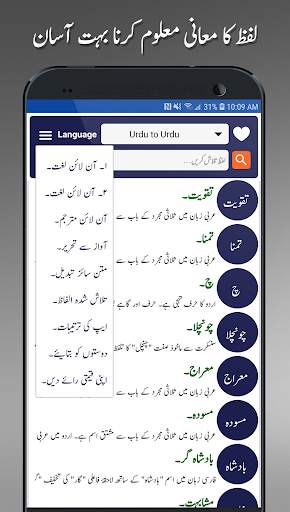 Offline Urdu Lughat – Urdu to Urdu Dictionary screenshot 10