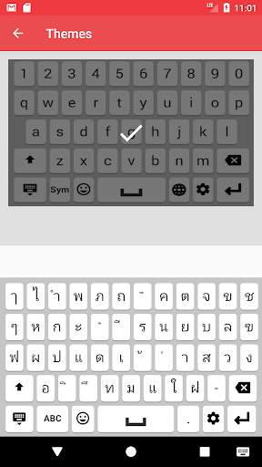 Thai Keyboard Lite скриншот 4