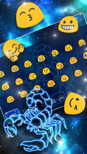 Galaxy Scorpion Keyboard Theme स्क्रीनशॉट 3