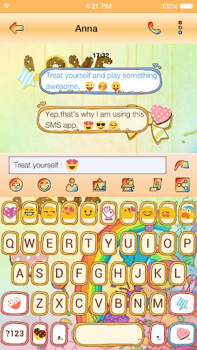 Emoji Keyboard - Cute Lollipop screenshot 3