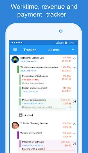 Trice - work time tracker app for freelancer screenshot 1