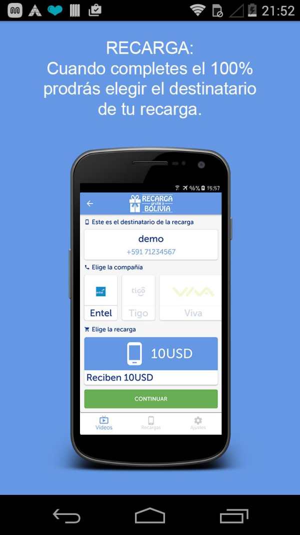 Recargas GRATIS a Bolivia screenshot 3