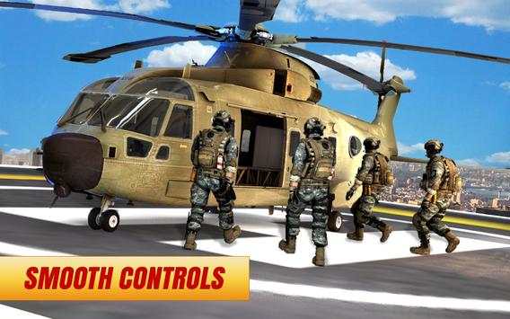 Helicopter Army : Flight Simulator Rescue Game 3D screenshot 1