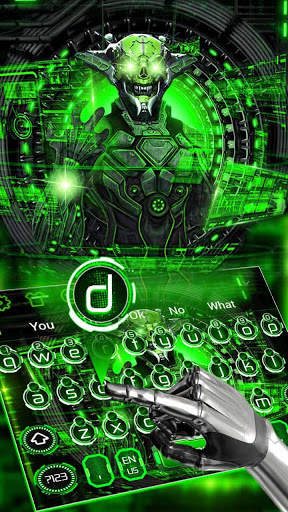 Green Tech Robot Keyboard screenshot 1