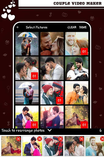 Couple Love Video maker with music screenshot 1