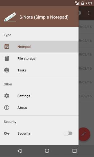 S-Note (Simple Notepad) screenshot 1