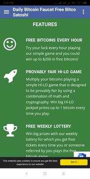 Daily Bitcoin Faucet FreeBitco Satoshi 5 تصوير الشاشة